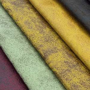 قماش أريكة من جلد الغزال برونزي منسوج من البوليستر مخصص لأثاث المفروشات - Product Image 4