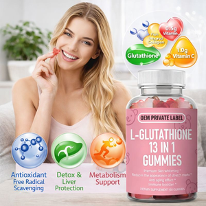 OEM Label pribadi l-glutathione 13 in 1 Gummies dengan kolagen <span class=keywords><strong>Vitamin</strong></span> C <span class=keywords><strong>Vitamin</strong></span> E suplemen makanan dukungan antioksidan - Product Image 2