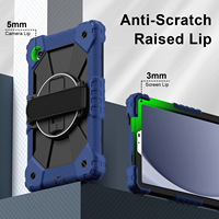 Intégré à 360° ° Étui de tablette avec support rotatif pour Samsung Galaxy Tab A11 2025/A9 8,7 pouces 2023 SM-X110/X115/X117, coque arrière antichoc