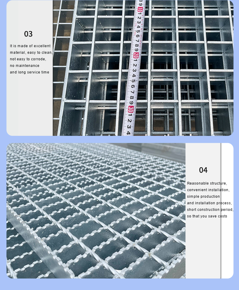 Galvanized Catwalk Serrated Anti Corrosion Heavy Duty Construction Steel Grating