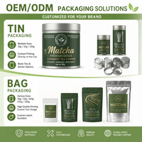 Poudre de Matcha Chinoise Premium de Qualité Alimentaire pour Préparation de Gelato, Crème Glacée, Mochi, Bubble Tea |   Vert Vibrant |   Faible MOQ OEM