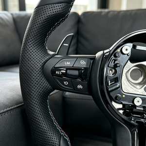 Volante Deportivo Ligero para <span class=keywords><strong>BMW</strong></span> F30 E90 M3 M5 E60 F31 F11 F36 F32 E92 E46 con Agarre Ergonómico y Cosido a Mano - Product Image 6