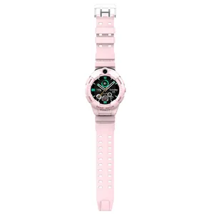 Montre connectée étudiante F01 rotative 4G avec positionnement GPS, WIFI, téléchargement, carte insérable, étanche, bracelet en silicone de qualité alimentaire, photo - Product Image 4