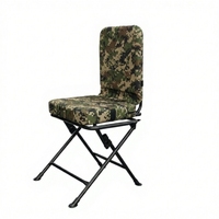 Chaise de plage camouflage robuste et moderne avec dossier haut, pliable et portable, siège camouflage robuste pour l'extérieur