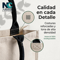 Sac fourre-tout en toile personnalisé avec poignées de 10 couleurs, sac de courses réutilisable de 12 oz pour les trajets domicile-travail