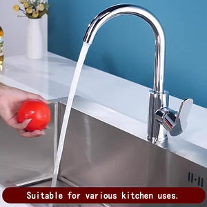 HLK 360 Rotación Fregadero de lavado de verduras Grifo de cocina Lavabo de acero inoxidable Agua fría y caliente Grifos 2 en 1 - Product Image 2