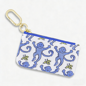 Pochette cosmétique personnalisée BSCI, sac à <span class=keywords><strong>maquillage</strong></span>, porte-monnaie <span class=keywords><strong>singe</strong></span>, sacs en toile de coton avec fermeture éclair - Product Image 1