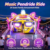Manège Musical à 24 Places, Attractions Extérieures pour Parcs d'Attractions Familiaux, Équipement de Fête Foraine à Vendre