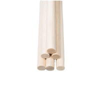 Bâtons ronds en balsa massif Sinceirty pour la fabrication de diverses petites tiges rondes - Applications scolaires et d'atelier