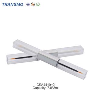 Tubes de brillant à lèvres double embout en gros 7ml*2, faible MOQ, tubes vides pour brillant à lèvres, conteneurs avec pinceau personnalisé - Product Image 4