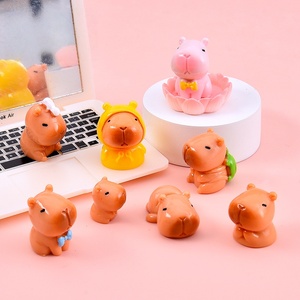 Figura de Resina de Capibara en Miniatura, Colgante para Llavero, Caja Misteriosa de Navidad y Año Nuevo, Bolsa Sorpresa, Pequeño Regalo, Juguete - Product Image 3