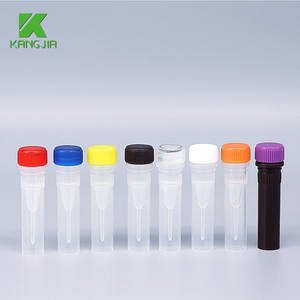 Yüksek Performanslı Laboratuvar 0.5ml Kriyojenik Tüp PP Plastik Kriyo Vial Renkli Kapaklı <span class=keywords><strong>PCR</strong></span> DNA <span class=keywords><strong>RNA</strong></span> Testi için - Product Image 1