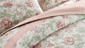 <span class=keywords><strong>2021</strong></span> nuevo diseño Floral colcha 100% algodón lujo colcha acolchada conjunto de colcha con funda de almohada - Product Image 4