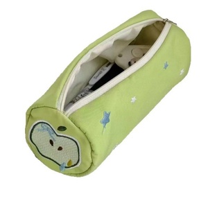 Trousse à crayons souple Fufu BD201, style carnet rouge, pomme verte haut de gamme, pour papeterie, rangement étudiant et trousse de maquillage, modèle basique - Product Image 5