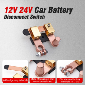 สวิตช์ตัดแบตเตอรี่แบบกิลโยตินทองเหลืองอเนกประสงค์ 12-24V 250A สำหรับยานยนต์ - Product Image 5