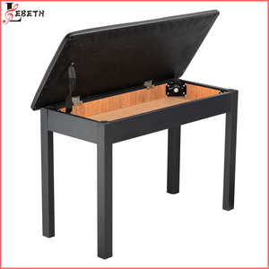 Lebeth KB-04 Coussin de siège en cuir <span class=keywords><strong>moderne</strong></span> et confortable Chaise de piano Tabouret de piano en bois avec rangement - Product Image 4