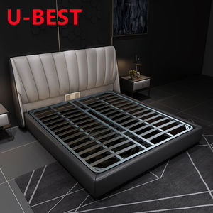 Ensemble de chambre à coucher américain en bois massif, cadre de lit de luxe, lit Lit Cama Yatak Letto Letti Bedden, mobilier de chambre à coucher, sommier, lit double, meubles en bois - Product Image 4