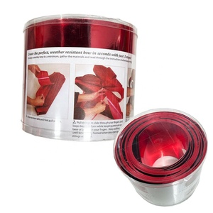 Màu Hồng Đỏ Tươi Kéo Lớn Cung Quà Tặng Bọc Xe Cưới Trang Trí <span class=keywords><strong>Pew</strong></span> Florist - Product Image 6