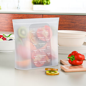 Bolsa esterilizadora de vapor para microondas de silicona de grado alimenticio sin BPA a prueba de fugas de 1000ML, bolsa de vapor reutilizable apta para lavavajillas para viajes - Product Image 1