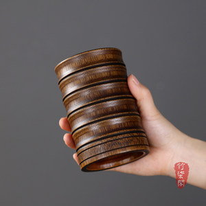 Bamboo <b>Tea</b> Ceremony Holder Cylinder Lacquered Bamboo Reusable <b>Tea</b> <b>Set</b> Accessories - Product Image 3