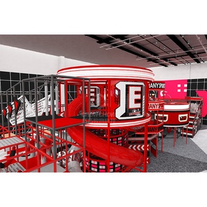 Qiaoqiao Parque <span class=keywords><strong>de</strong></span> Trampolines Personalizado con Área <span class=keywords><strong>de</strong></span> Juegos Interior, Circuito Ninja y Muro <span class=keywords><strong>de</strong></span> Escalada para Parque <span class=keywords><strong>de</strong></span> Entretenimiento Familiar - Product Image 3