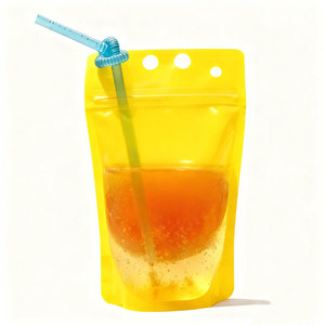 Прозрачный многоразовый пластиковый пакет для напитков - Product Image 6