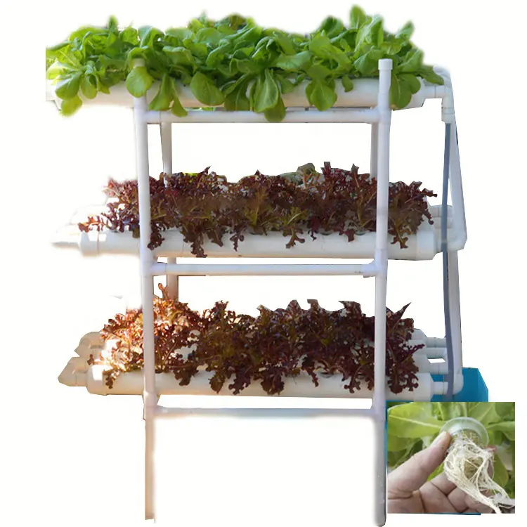 Automatic home garden aquaponics hydroponic farming supplies complete vertical hydroponic system for grow vegetables