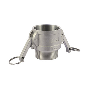 Raccord rapide de type B mâle à compression avec filetage interne, raccord de tuyau hydraulique en acier inoxydable 57 mm pour eau et huile - Product Image 1