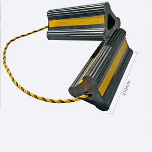 トラックトラックストッパー2025年人気ゴム製車用ホイールブロック転送ホイールチョック駐車場 - Product Image 3