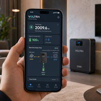 Station d'alimentation portable tout-en-un 2 kWh, batterie LFP 6,4 V 314 Ah, 6000 cycles, pour alimentation d'urgence et cabine hors réseau