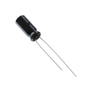 ตัวเก็บประจุ0.22 uF รู UVZ2AR22MDD1TD รัศมี100V 20% ช่องอลูมิเนียม0.22 uF - Product Image 1