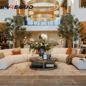 Hiện Đại Ý Khách Sạn Sang Trọng Khu Nghỉ Mát Da <span class=keywords><strong>Sofa</strong></span> Đặt Mật Độ Cao Bọt Cho Căn Hộ Biệt Thự Ánh Sáng Sang Trọng Phòng Khách - Product Image 6