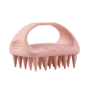 Cepillo de silicona al por mayor para desenredar el cabello, peine masajeador de cuero cabelludo de marca privada, cepillo para champú. - Product Image 2