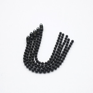 Fabricante personalizado moda alta calidad negro 2,0mm llavero BOLA DE Metal cadena colgante - Product Image 3