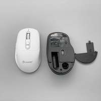Penjualan laris Mouse optik nirkabel 2.4G & BT Mode ganda tombol 7D disesuaikan dengan CE FCC ROHS KC UKCA terlewati bahan, MW-019A