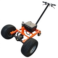 Remorque électrique à plateforme en acier à quatre roues 48V, capacité de 3500 lb, revêtement en poudre OEM, pour le shopping et les outils