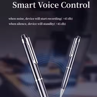 Haute qualité 360 Angle enregistrement DSP réduction du bruit haute capacité stylo à bille forme son enregistreur vocal dispositif 8GB