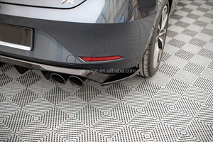 Заводская кастомизация: глянцевый черный сплиттер заднего бампера из ABS для Seat Leon FR Hatchback MK4 2020+ - Product Image 5