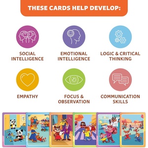 Tarjetas de Conversación para Niños: Quién, Qué, Por Qué - Juego de Aprendizaje para Habilidades Sociales, Inteligencia Emocional y Pensamiento Crítico - Product Image 4