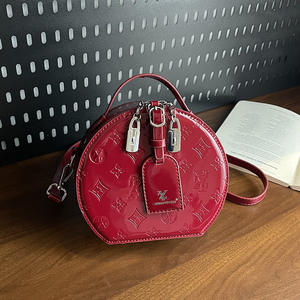 Bolso Redondo de Mujer en Material PU, un Bolso de Mano Multifuncional y Ligero con Cierre de Cremallera y Diseño Texturizado en Relieve 358 - Product Image 4