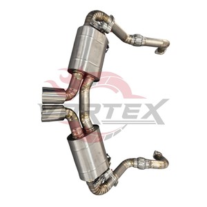 Sistema de Escape Valvetronic Ligero de Aleación de Titanio Vortex para Porsche 981 Cayman GT4 Spyder 3.8L - Product Image 3