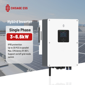 Precio de Fábrica, Inversor Solar Híbrido de Onda Sinusoidal Pura de 3kW 48V IP65, Eficiencia del 97.6%, Conexión a Red/Independiente, Batería de Plomo-Ácido/Litio - Product Image 1