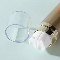 Flacon cosmétique vide double compartiment sous vide 10 ml x 2, multi-usage, arc-en-ciel et blanc, avec embouts angulaires