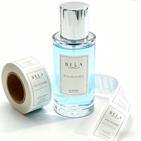 Étiquettes d'autocollants cosmétiques d'approvisionnement direct d'usine étiquettes d'emballage de bouteille de parfum de soins de la peau imperméables étiquettes en rouleau d'autocollant pour boîte de parfum