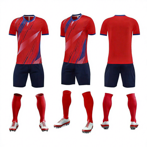 Camiseta de Fútbol para Hombre al por Mayor, Duradera, 100g Poliéster, Diseño Personalizado para Club, para Entrenamiento, Cuello en V, <span class=keywords><strong>Manga</strong></span> Corta, Secado Rápido, Todas las Temporadas - Product Image 3