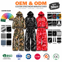 Ensemble de survêtement unisexe oversize, tenue de sport décontractée Y2K, deux pièces, streetwear, 100% coton, impression personnalisée, broderie, OEM, vente en gros