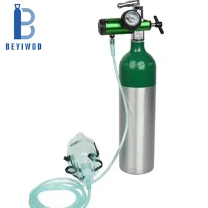 Portable Medical Industrial 140mm Diameter 4L Volume 150bar Oxygen Air Tank Aluminum Oxygen Gas Cylinder price