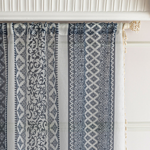 Vente en gros de voilages de Bohème-rideaux à défilement floral pour décor d'hôtel/boutique - Product Image 5