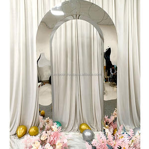 อุปกรณ์ตกแต่งซุ้มแต่งงานทำด้วยมือทำจากสเตนเลสสตีลสีเงิน/ทองกำหนดขนาดเองได้ทนทานสำหรับงานเลี้ยงงานแต่งงาน - Product Image 2