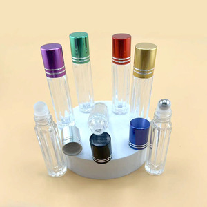 Rollo de aceite esencial de <span class=keywords><strong>4ml</strong></span> al por mayor en botella rollo de vidrio vacío en botella perfume botella de vidrio transparente muestra portátil para mujeres - Product Image 4